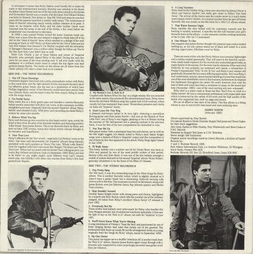 Ricky Nelson Hey Pretty Baby vinyl LP album (LP record) UK R-NLPHE691994