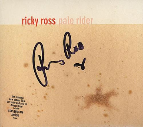 Ricky Ross Pale Rider - Autographed CD album (CDLP) UK RKYCDPA377425