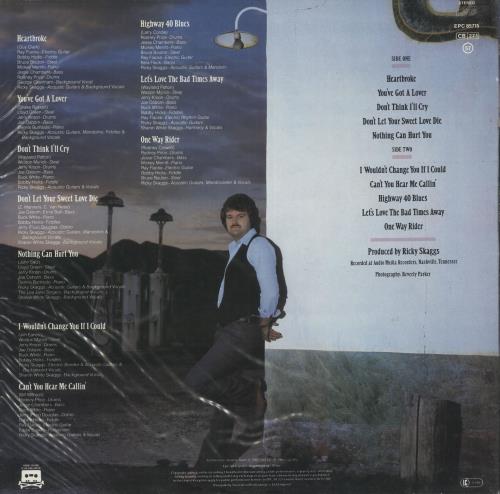 Ricky Skaggs Highways & Heartaches vinyl LP album (LP record) UK RIKLPHI720615