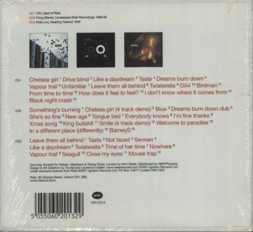 Ride Box Set - Hype Stickered CD Album Box Set UK RIDDXBO196925