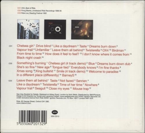 Ride Box Set - Hype Stickered CD Album Box Set UK RIDDXBO196925