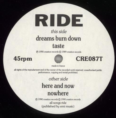 Ride Fall EP -VG 12" vinyl single (12 inch record / Maxi-single) UK RID12FA799499