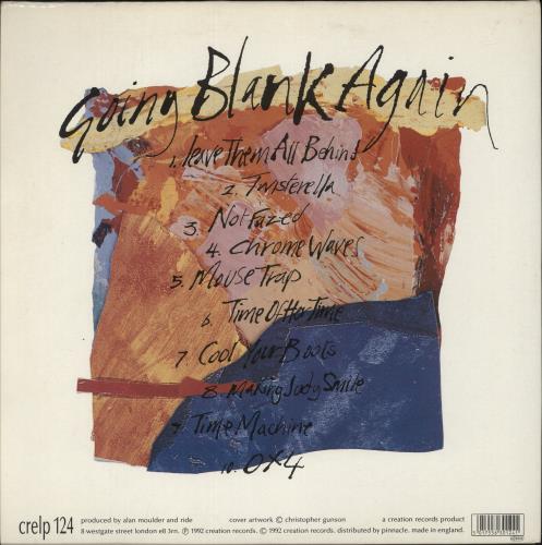 Ride Going Blank Again + lyric insert 2-LP vinyl record set (Double LP Album) UK RID2LGO750128