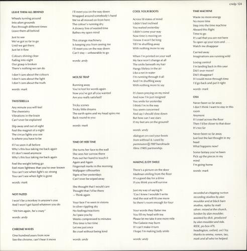 Ride Going Blank Again + lyric insert 2-LP vinyl record set (Double LP Album) UK RID2LGO750128