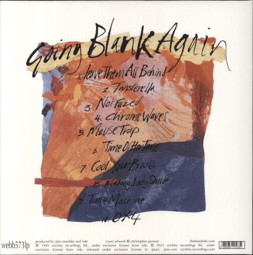 Ride Going Blank Again - Transparent Orange Vinyl 2-LP vinyl record set (Double LP Album) UK RID2LGO847060