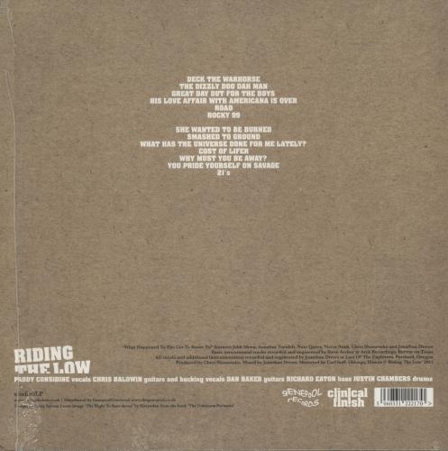 Riding The Low What Happened To The Get To Know Ya? - Signed vinyl LP album (LP record) UK 9QXLPWH870968