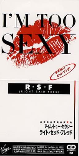 Right Said Fred I'm Too Sexy 3" CD single (CD3) Japanese RSFC3IM12128