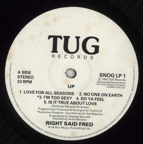 Right Said Fred Up - EX vinyl LP album (LP record) UK RSFLPUP872872