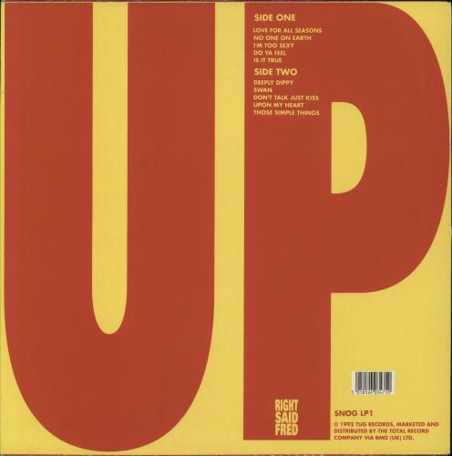 Right Said Fred Up - EX vinyl LP album (LP record) UK RSFLPUP872872