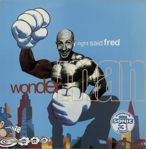 Right Said Fred Wonderman 12" vinyl single (12 inch record / Maxi-single) UK RSF12WO625610