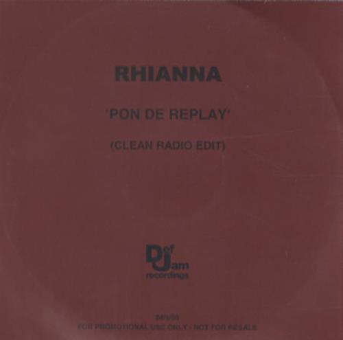 Rihanna Pon De Replay CD-R acetate UK RH1CRPO346567