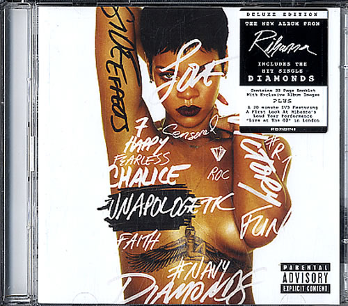 Rihanna Unapologetic CD/DVD single set UK RH1SDUN621816