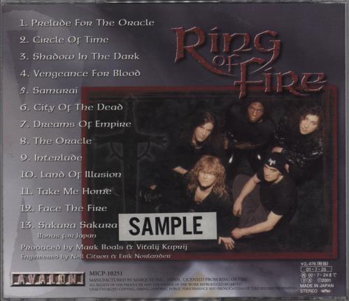 Ring Of Fire The Oracle CD album (CDLP) Japanese ZJNCDTH783716