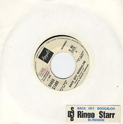 Ringo Starr Back Off Boogaloo 7" vinyl single (7 inch record / 45) Italian RIN07BA303217
