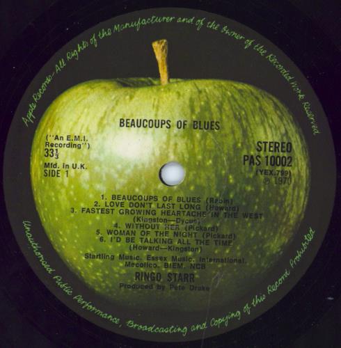 Ringo Starr Beaucoups Of Blues - 1st - EX vinyl LP album (LP record) UK RINLPBE570283