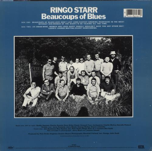 Ringo Starr Beaucoups Of Blues vinyl LP album (LP record) US RINLPBE886243