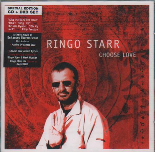 Ringo Starr Choose Love 2-disc CD/DVD set UK RIN2DCH331917