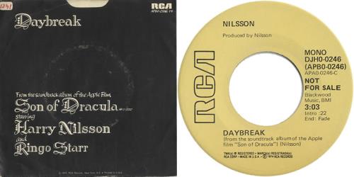 Ringo Starr Daybreak 7" vinyl single (7 inch record / 45) US RIN07DA457082