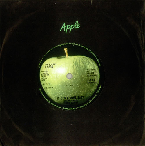 Ringo Starr It Don't Come Easy - 1st - Solid 7" vinyl single (7 inch record / 45) UK RIN07IT520462