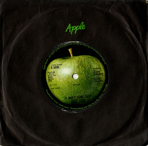 Ringo Starr It Don't Come Easy - 2nd - Solid 7" vinyl single (7 inch record / 45) UK RIN07IT320079