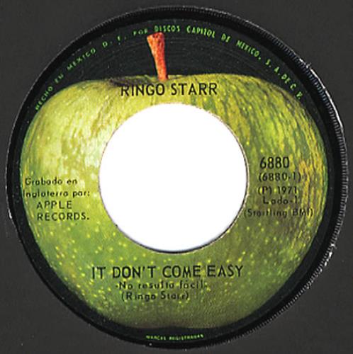 Ringo Starr It Don't Come Easy 7" vinyl single (7 inch record / 45) Mexican RIN07IT354506