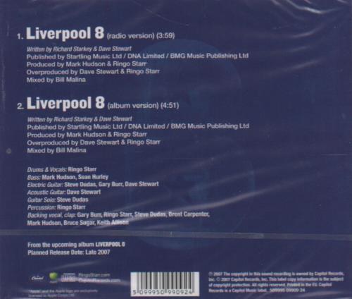 Ringo Starr Liverpool 8 CD single (CD5 / 5") UK RINC5LI424761