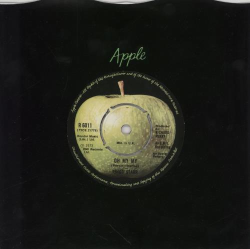 Ringo Starr Oh My My 7" vinyl single (7 inch record / 45) UK RIN07OH64478