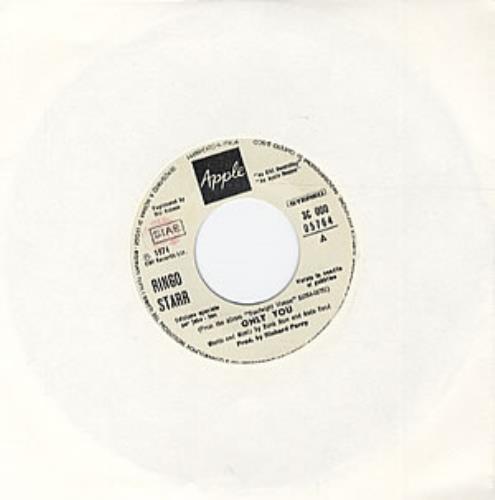 Ringo Starr Only You 7" vinyl single (7 inch record / 45) Italian RIN07ON303216