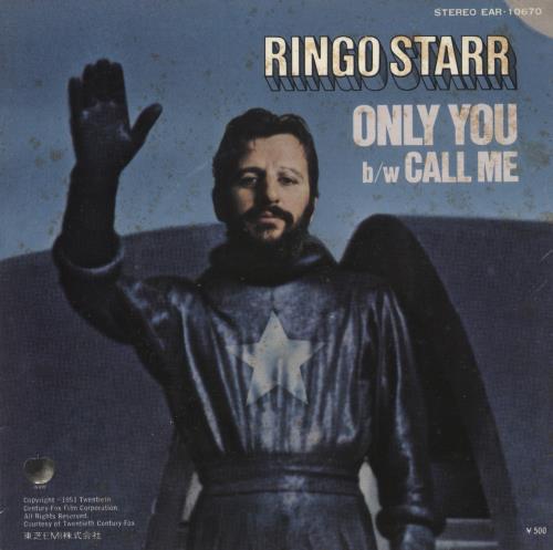 Ringo Starr Only You 7" vinyl single (7 inch record / 45) Japanese RIN07ON882592