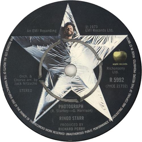 Ringo Starr Photograph - Fresh From Apple 7" vinyl single (7 inch record / 45) UK RIN07PH748198