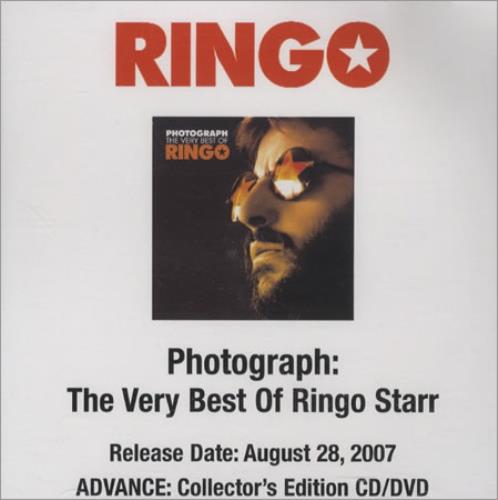 Ringo Starr Photograph: The Very Best Of 2-disc CD/DVD set US RIN2DPH416931