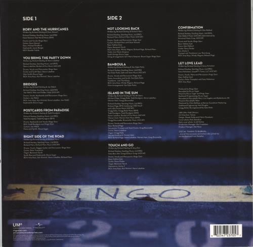 Ringo Starr Postcards From Paradise - 180gm Vinyl vinyl LP album (LP record) UK RINLPPO781208