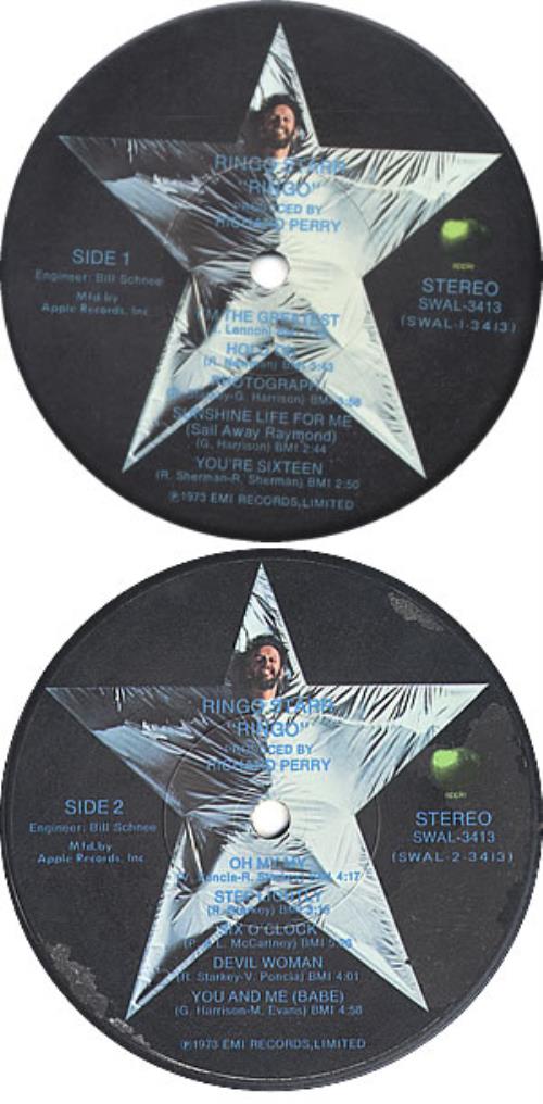 Ringo Starr Ringo - ORIGINAL APPLE PRESSING vinyl LP album (LP record) US RINLPRI253571
