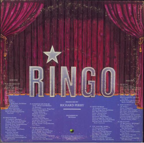 Ringo Starr Ringo - VG vinyl LP album (LP record) US RINLPRI778404