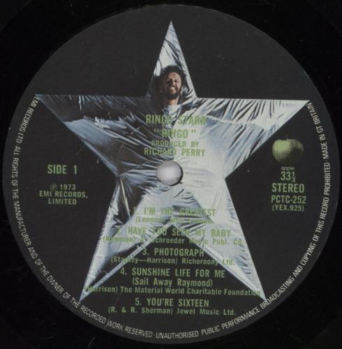 Ringo Starr Ringo - VG vinyl LP album (LP record) UK RINLPRI893102