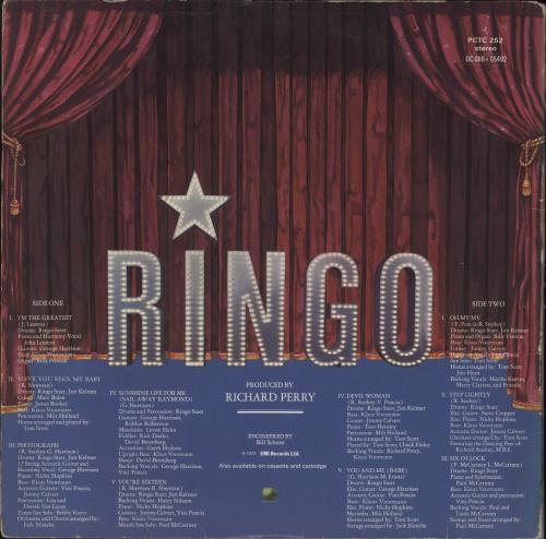 Ringo Starr Ringo - VG vinyl LP album (LP record) UK RINLPRI893102