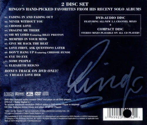 Ringo Starr Ringo 5.1 2-disc CD/DVD set US RIN2DRI531835
