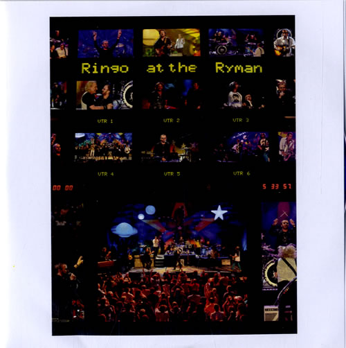 Ringo Starr Ringo At The Ryman promo DVD-R UK RINDRRI595797