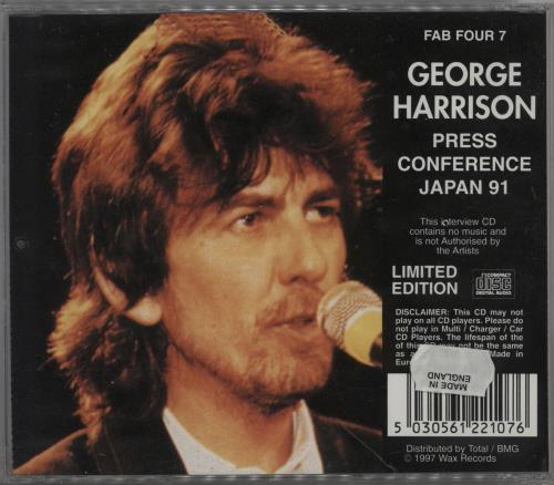 Ringo Starr Ringo Starr Press Conf. London 92 - Shaped Cd CD album (CDLP) UK RINCDRI87166