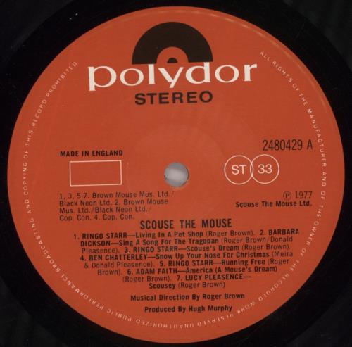 Ringo Starr Scouse The Mouse - EX vinyl LP album (LP record) UK RINLPSC569849