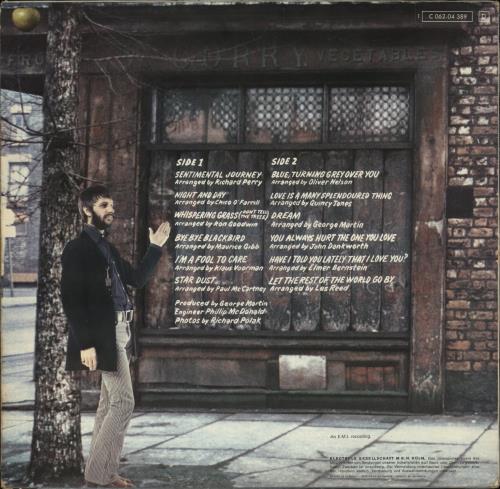 Ringo Starr Sentimental Journey - VG vinyl LP album (LP record) German RINLPSE867370