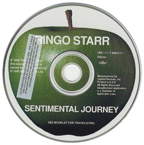 Ringo Starr Sentimental Journey CD album (CDLP) US RINCDSE102252