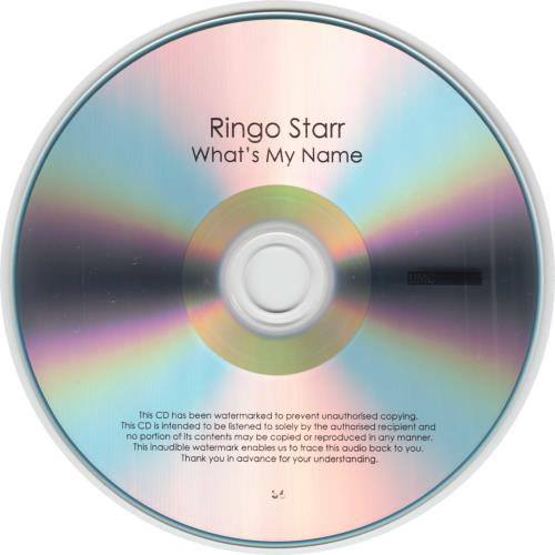 Ringo Starr What's My Name CD-R acetate UK RINCRWH734799