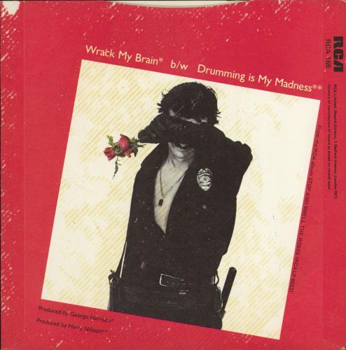 Ringo Starr Wrack My Brain + p/s - EX 7" vinyl single (7 inch record / 45) UK RIN07WR770709