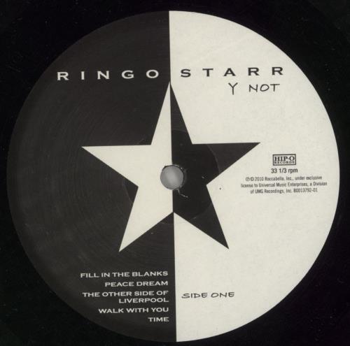 Ringo Starr Y Not  - 180gm vinyl LP album (LP record) US RINLPYN570286