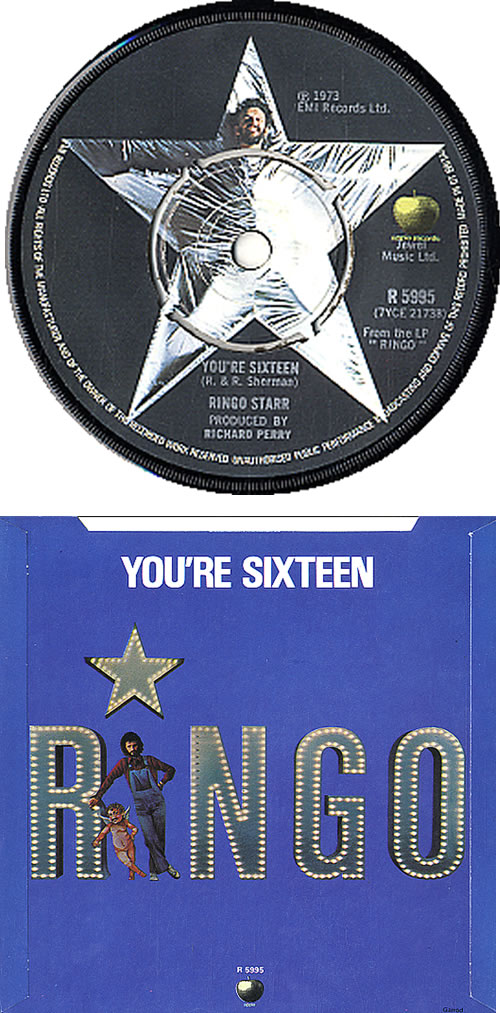 Ringo Starr You're Sixteen - p/s 7" vinyl single (7 inch record / 45) UK RIN07YO84019