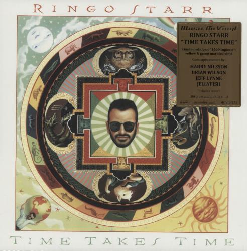 Ringo Starr Time Takes Time - Yellow Vinyl vinyl LP album (LP record) UK RINLPTI751337