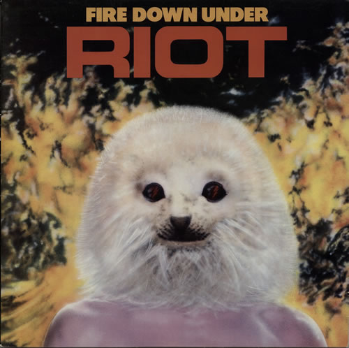 Riot Fire Down Under vinyl LP album (LP record) UK R/TLPFI581875