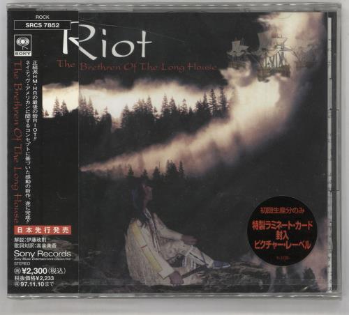 Riot The Brethren Of The Long House CD album (CDLP) Japanese R/TCDTH728213