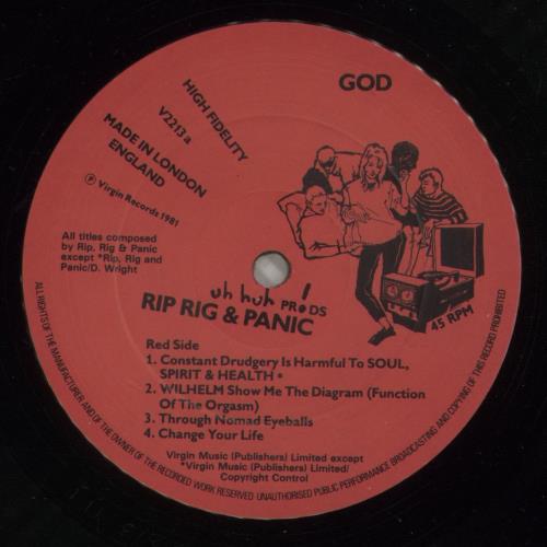 Rip Rig + Panic God 2-LP vinyl record set (Double LP Album) UK RC22LGO586758